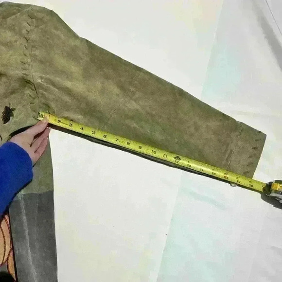 Vintage Quacker Factory Harvest Zip Halloween Pumpkin Leather Jacket Womens 1X - Picture 7 of 15